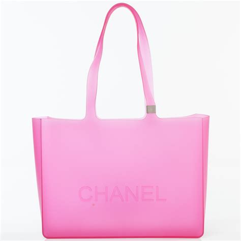 chanel rubber tote